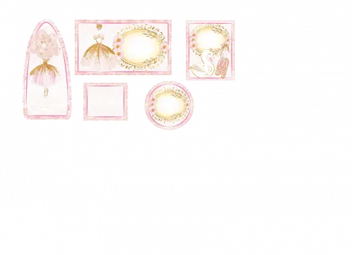 Arquivo de corte Etiqueta Escolar Bailarina