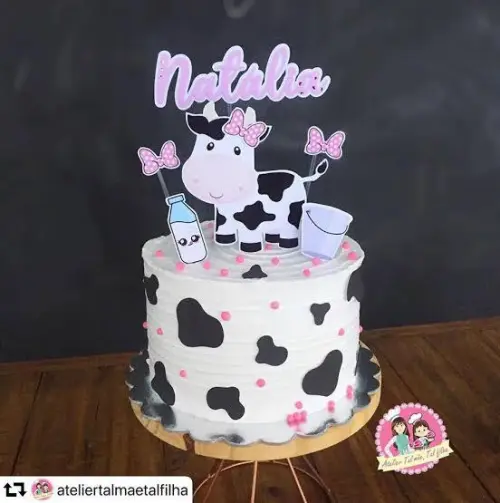 Arquivo de corte topo de bolo Vaquinha