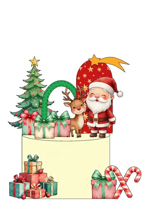 Arquivo de corte topo de bolo Natal