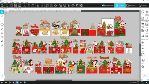 Arquivo de corte topo de bolo Natal