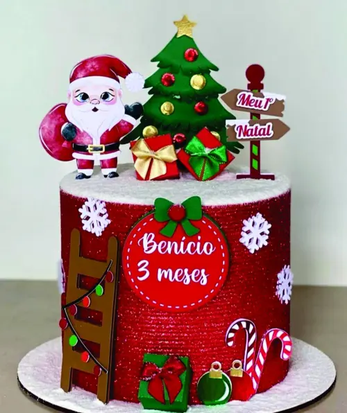 Arquivo de corte topo de bolo Natal