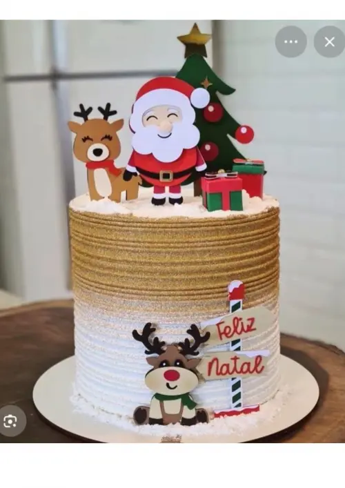 Arquivo de corte topo de bolo Natal