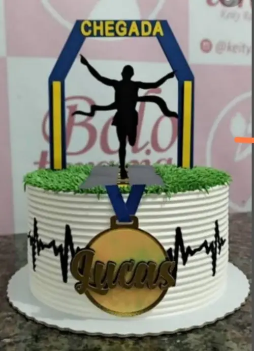 Arquivo de corte topo de bolo Corrida