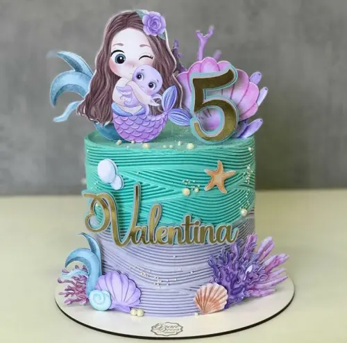 Arquivo de corte topo de bolo Sereia