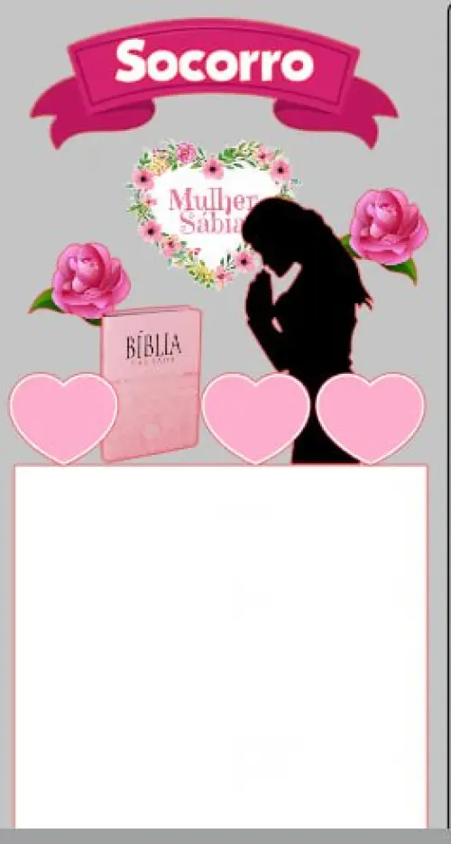 Arquivo de corte Topo de bolo mulher virtuosa