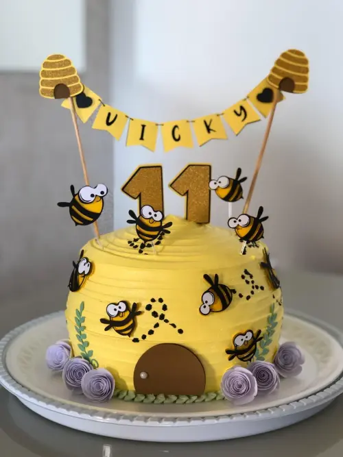 Arquivo de corte topo de bolo Abelhinha