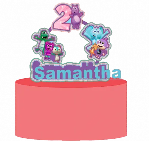 Arquivo de corte topo de bolo Zoo