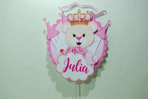 Arquivo de corte topo de bolo Ursinha