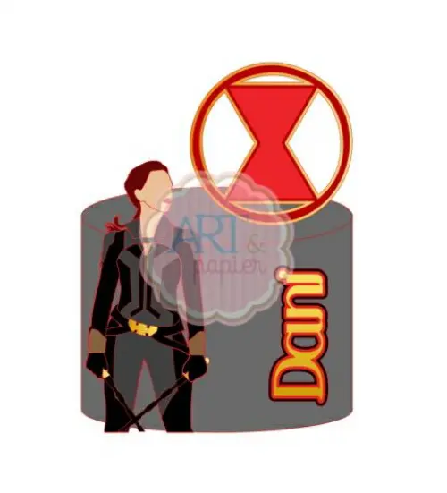 Arquivo de corte Topo de Bolo Viúva Negra