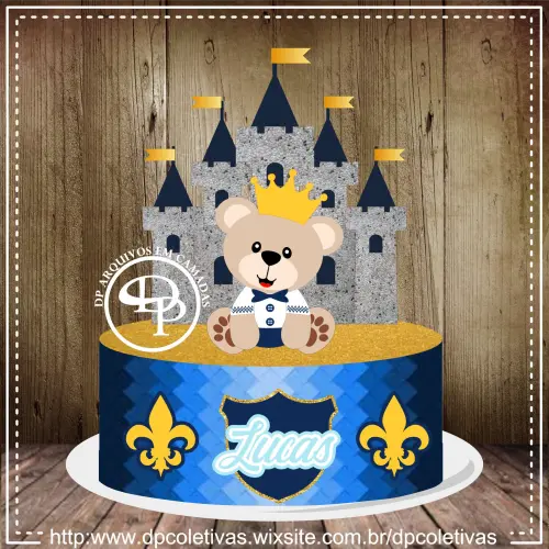 Arquivo de corte topo de bolo Ursinho