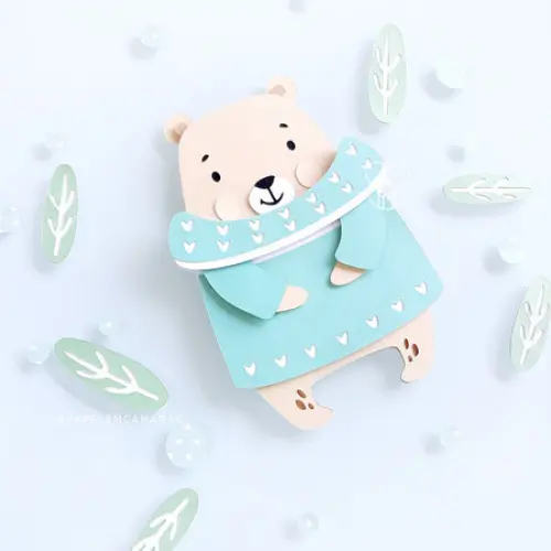 Arquivo de corte topo de bolo Ursinho