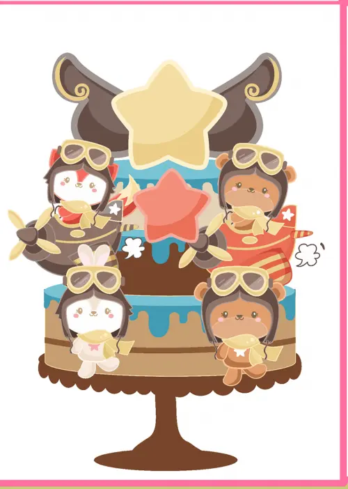 Arquivo de corte topo de bolo Ursinho