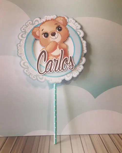 Arquivo de corte topo de bolo Ursinho