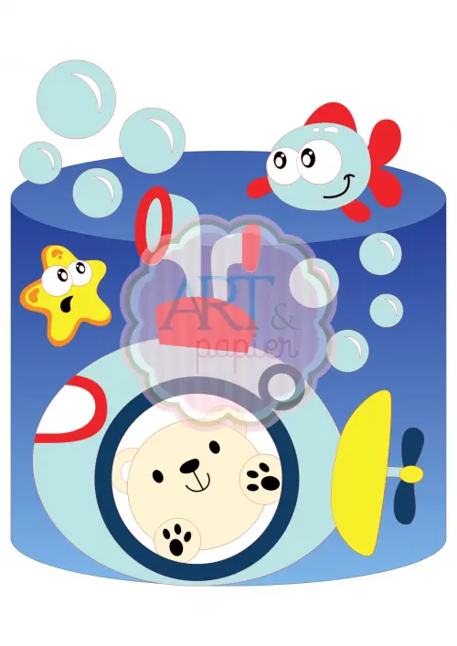 Arquivo de corte topo de bolo Ursinho