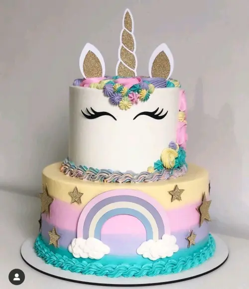 Arquivo de corte topo de bolo Unicórnio