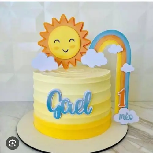 Arquivo de corte topo de bolo Sol Cute