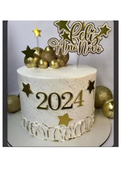 Arquivo de corte topo de bolo ano novo