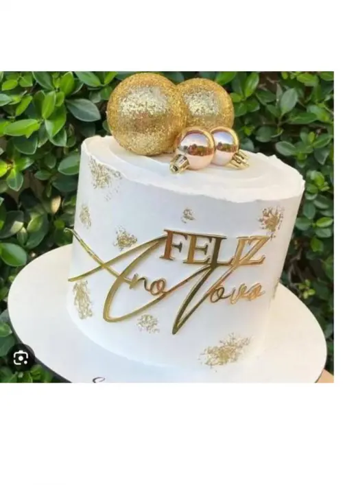 Arquivo de corte topo de bolo ano novo