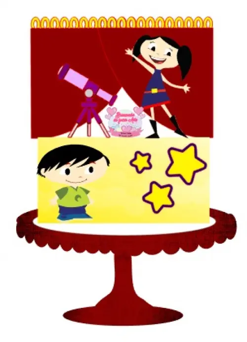 Arquivo de corte topo de bolo Show da Luna