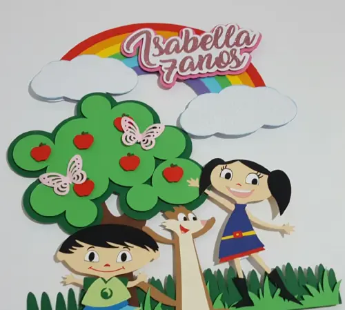 Arquivo de corte topo de bolo Show da Luna