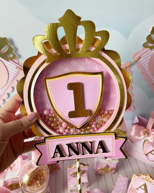 Arquivo de corte topo de bolo Princesa