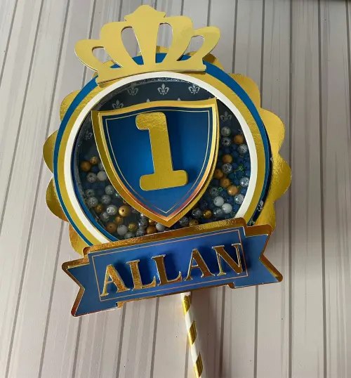 Arquivo de corte topo de bolo Realeza