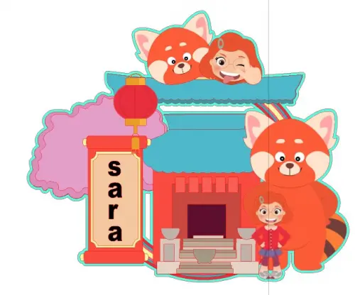 Arquivo de corte topo de bolo Red