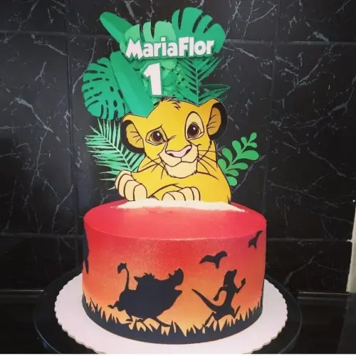 Arquivo de corte topo de bolo Rei leão