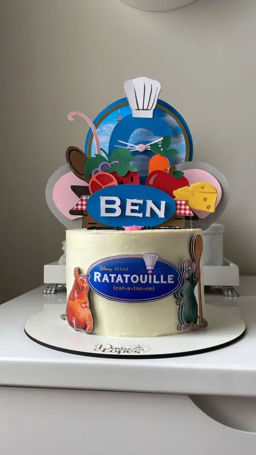 Arquivo de corte topo de bolo Ratatouille