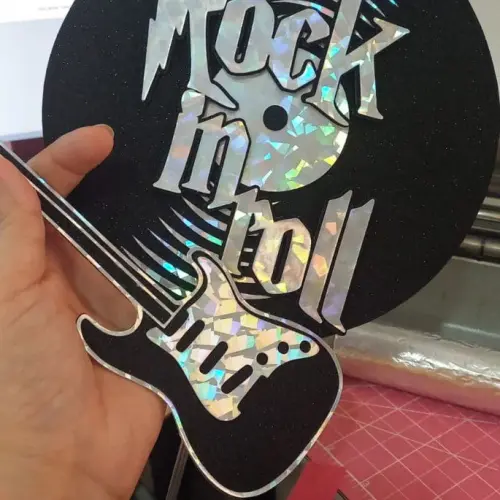 Arquivo de corte topo de bolo Rock