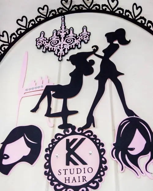 Arquivo de Corte Topo de Bolo Salão de beleza