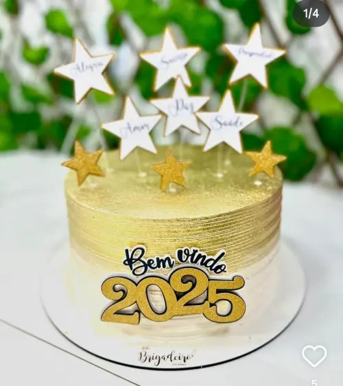 Arquivo de corte topo de bolo ano novo