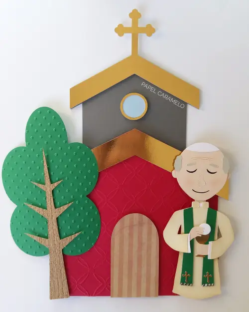 Arquivo de corte Topo de bolo Padre