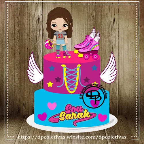 Arquivo de corte Topo de Bolo Sou Luna