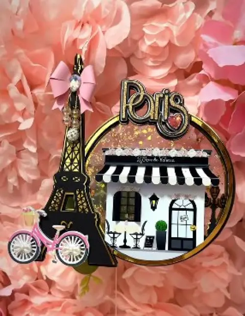 Arquivo de corte topo de bolo Paris