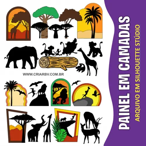 Arquivo de corte topo de bolo Painéis