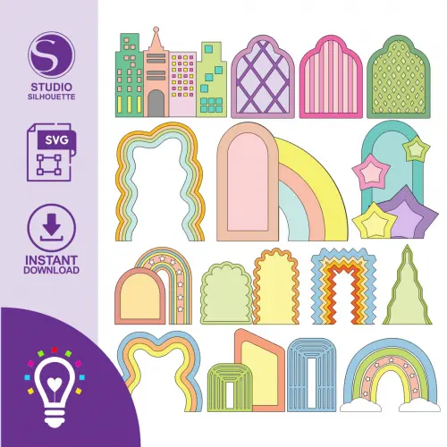 Arquivo de corte topo de bolo Painéis