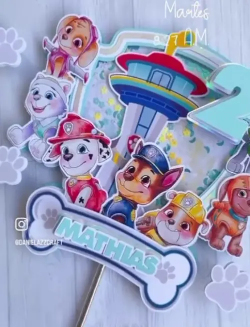 Arquivo de Corte Topo de Bolo Patrulha Canina