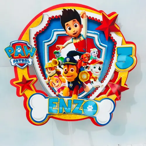 Arquivo de Corte Topo de Bolo Patrulha Canina