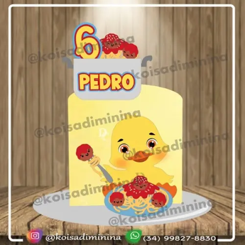 Arquivo de corte topo de bolo patinho