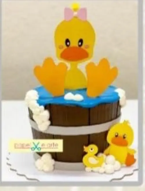 Arquivo de corte topo de bolo patinho