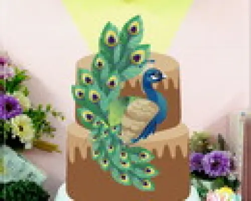 Arquivo de corte Topo de bolo Pavão