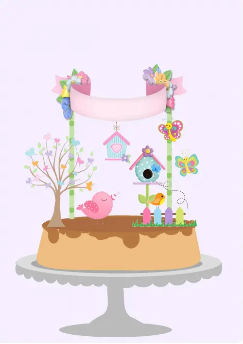 Arquivo de corte topo de bolo Passarinho