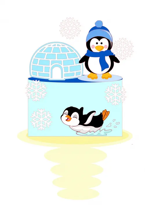 Arquivo de corte topo de bolo pinguim