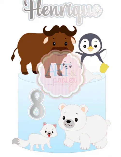 Arquivo de corte topo de bolo Inverno