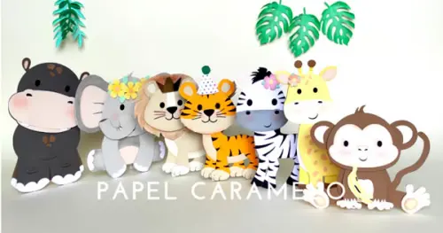 Arquivo de corte topo de bolo Safari