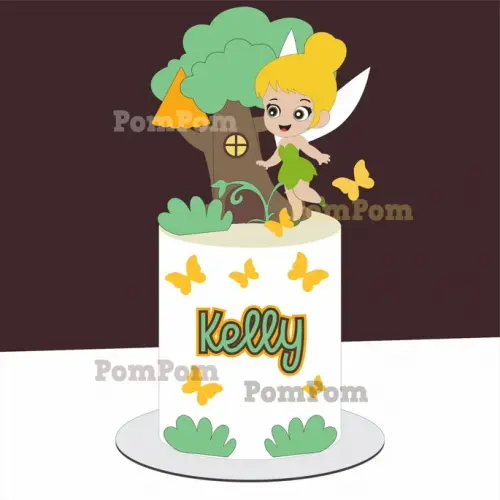 Arquivo de corte topo de bolo Sininho