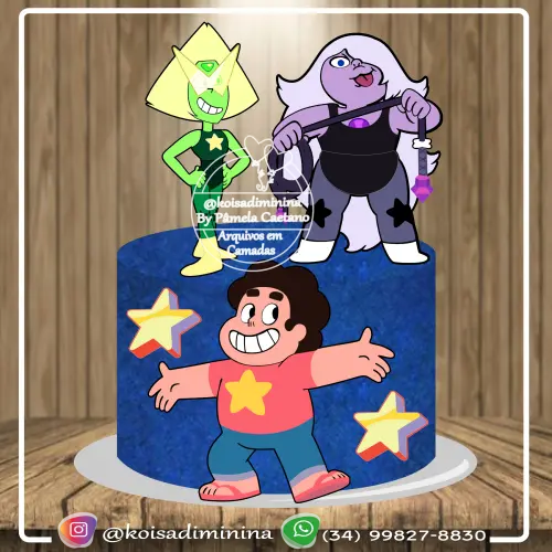 Arquivo de corte topo de bolo Steve Universe