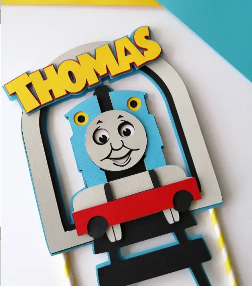 Arquivo de corte topo de bolo Thomas e seus amigos