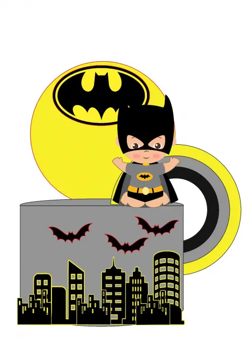 Arquivo de corte topo de bolo batman